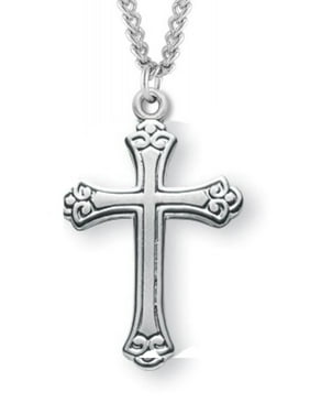 Roy Rose Jewelry Sterling Silver Reflection Beads Budded Cross Bead 